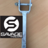 Galvanised 45mm Narrow Wood Yoke with 8" Stem (19mm) Upright - Image 5