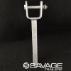 Galvanised 45mm Narrow Wood Yoke with 12" Stem (19mm) Upright
