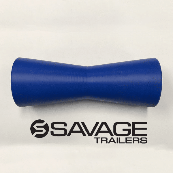8" Hard Poly Keel Roller to suit 20mm Pin - Vee/Tapered