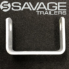 4" Galvanised Flat Roller Bracket - Suits 16mm Pin