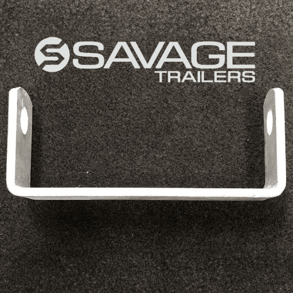6" Galvanised Flat Roller Bracket to suit 16mm Pin