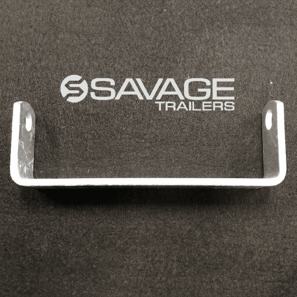 8" Galvanised Flat Roller Bracket to suit 16mm pin
