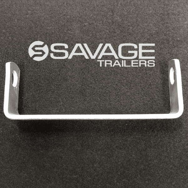 8" Galvanised Flat Roller Bracket to suit 20mm pin