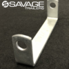 8" Galvanised Flat Roller Bracket to suit 20mm pin - Image 3