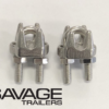 Brake Cable Clamps Stainless Steel to suit 4mm (Small) - Pair