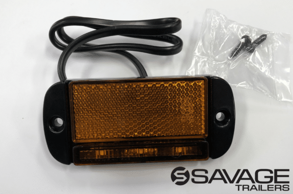 LED Autolamps Trailer Side Clearance Light with Reflector - Amber - Image 3