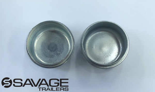 Trailer Hub Dust Caps/Grease Caps to suit 50.2mm - Galvanised/Zinc (Pair) - Image 3