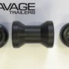 4" Hard Poly Bow Roller with End Protectors - Image 3