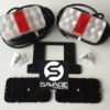 ARK Submersible Rectangle Led Boat Trailer Light Kit - One Pair