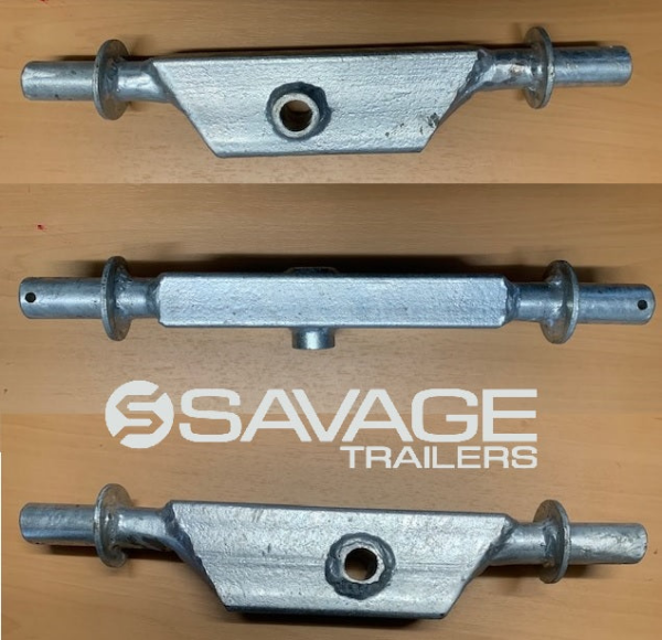 Galvanised Boat Trailer Double Wobble Roller Arm Short