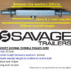 Galvanised Boat Trailer Double Wobble Roller Arm Short - Image 2